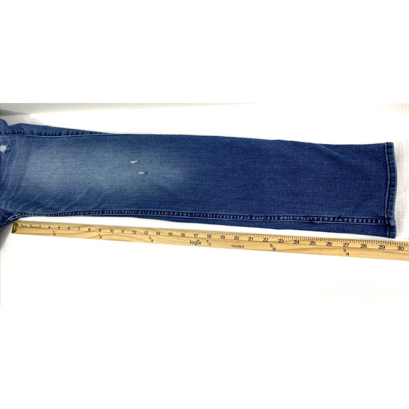 Abercrombie & Fitch Jeans Womens Size 6R Straight Distressed Destroyed Stretch - Picture 6 of 11
